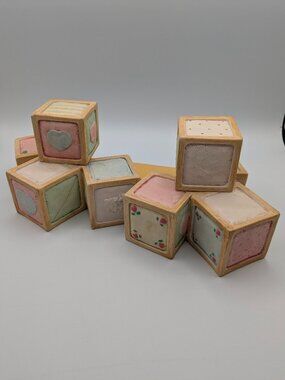 Cherished Teddies Displayer (CRT004) 1992, Building Blocks Display Shelf